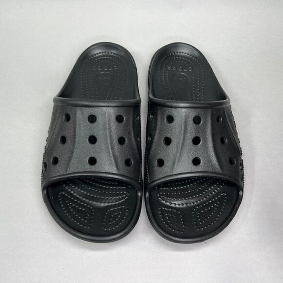 Crocs Women's Size 8 Baya Black Slide Sandals - Picture 3 of 10